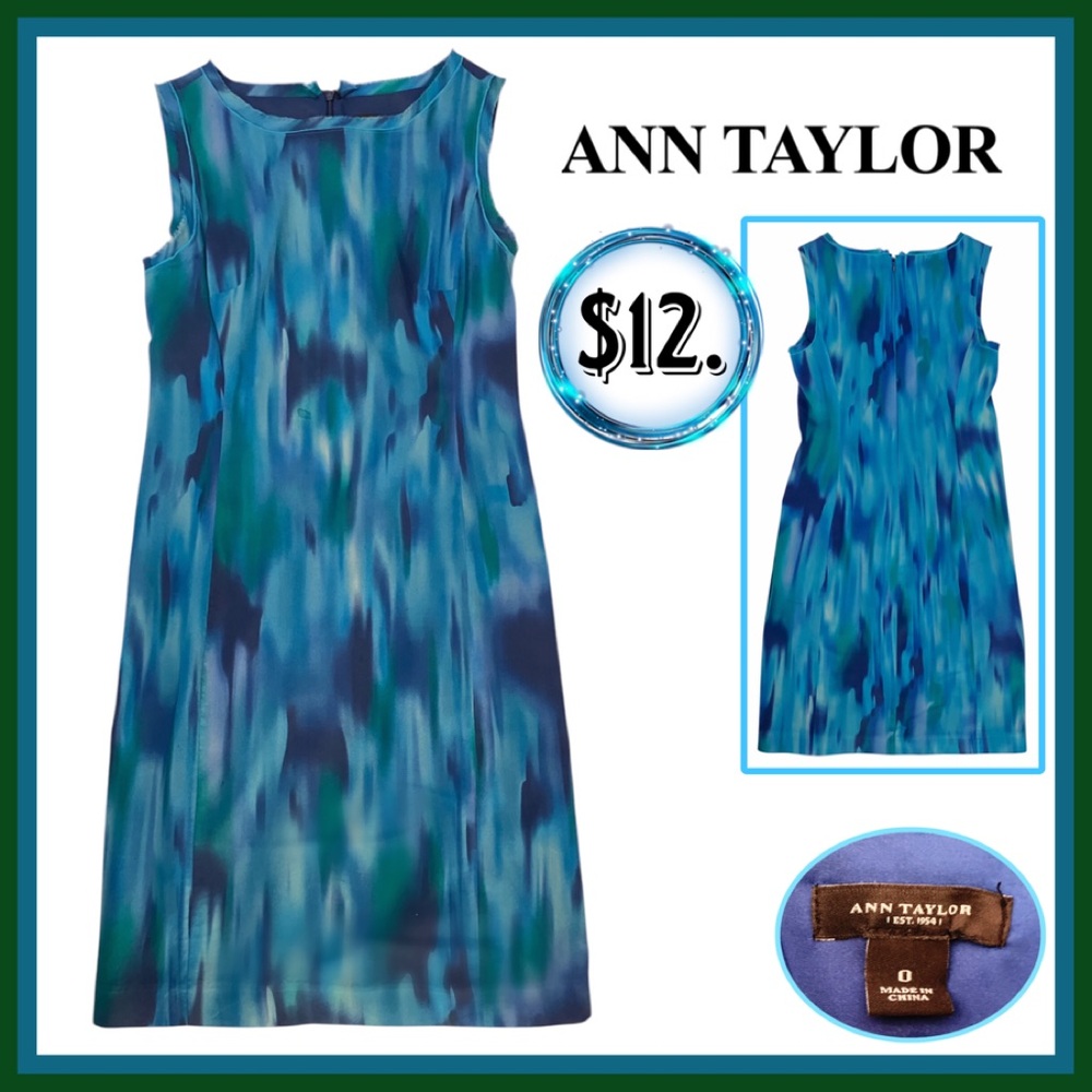 Ann Taylor Multicolor Sleeveless Dress